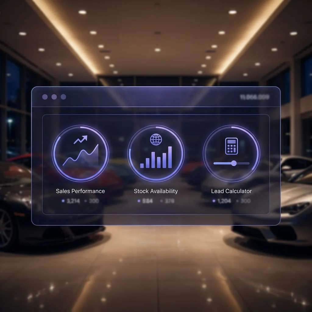 Website Sales Mobil Dashboard
