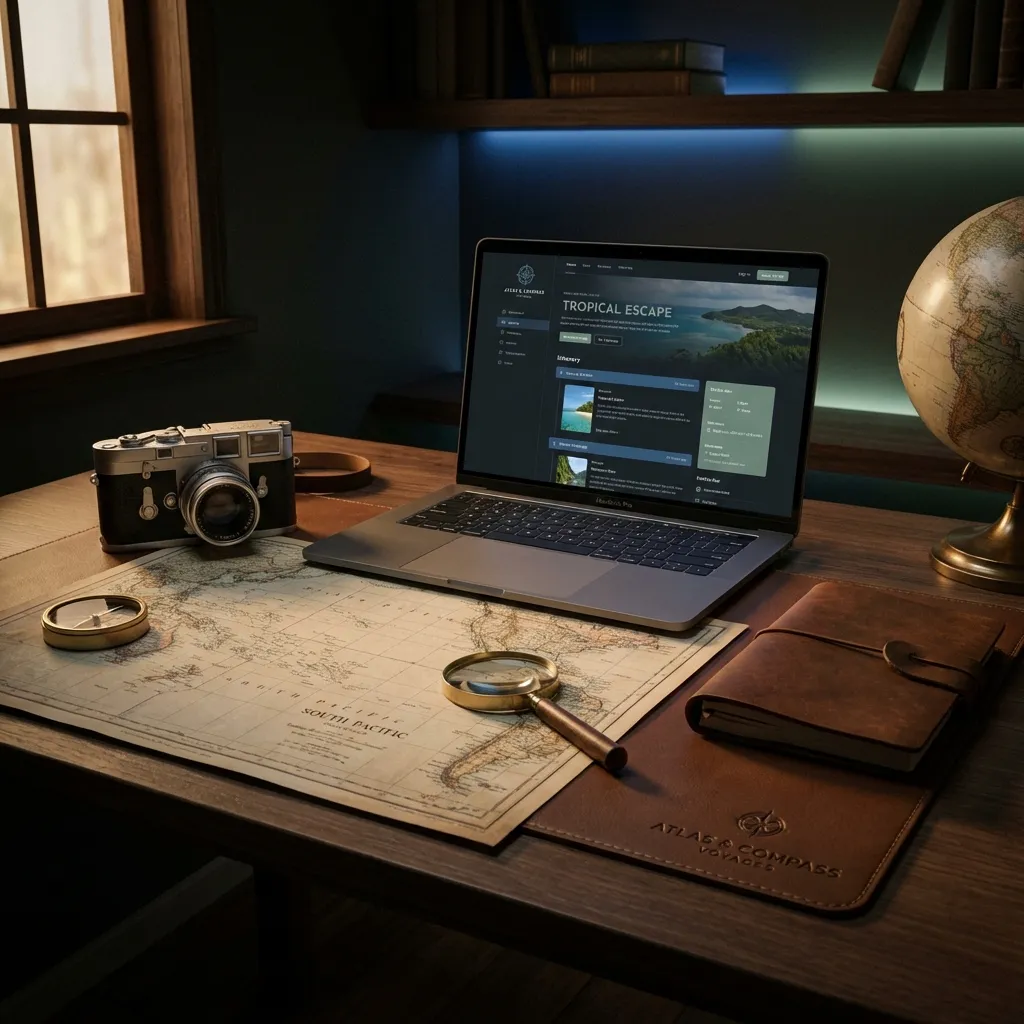 Website Tour Travel Dashboard